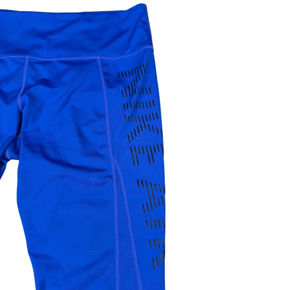Nike Air Epic Leggings Womens Plus Size 2X Blue Air 7/8 Cropped Graphic Tights - Picture 3 of 8